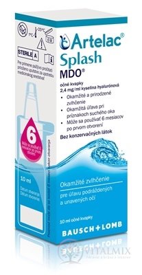 Artelac Splash MDO očné kvapky s kyselinou hyalurónovou 1x10 ml