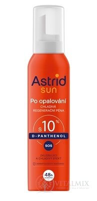 ASTRID SUN Chladivá regeneračná pena po opaľovaní D-panthenol 10%, 1x150 ml