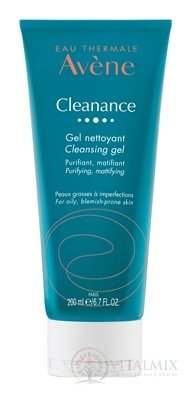 AVENE CLEANANCE Čistiaci gél (inov.2021) pri akné - bez mydla, mastná pleť 1x200 ml