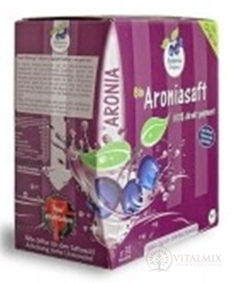 Bio Aronia džús (Aroniasaft) 100% priamo lisovaná šťava, kartón s výčapným ventilom 1x3 l