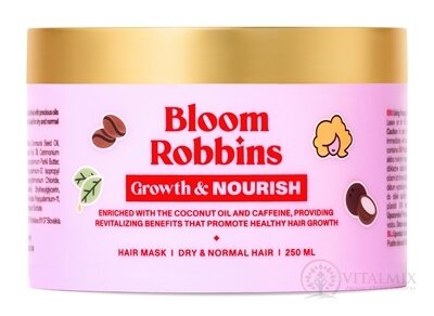 Bloom Robbins Growth & NOURISH HAIR MASK maska na rast vlasov s kofeínom 1x250 ml