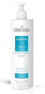 CODEXIAL Lipolotio lipofilná emulzia, s pumpičkou 1x400 ml