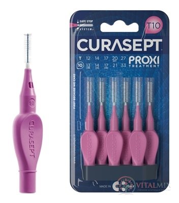 CURASEPT PROXI TREATMENT T10 Fuxia medzizubné kefky 1x6 ks