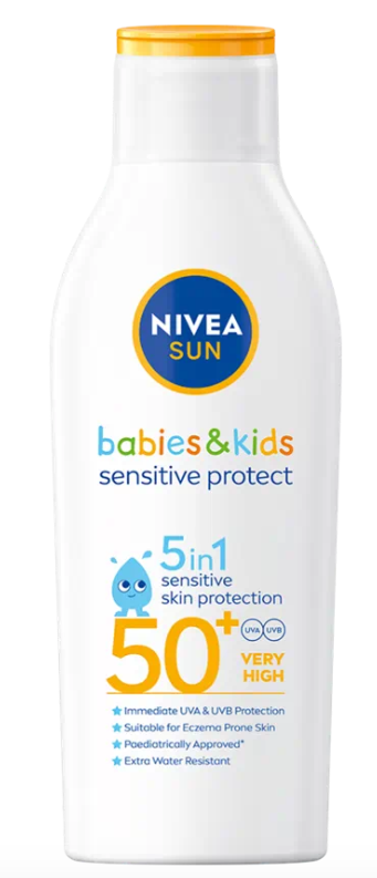 NIVEA SUN DETSKÉ MLIEKO NA OPAĽOVANIE SENSITIVE OF 50+