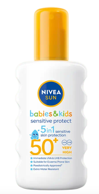 NIVEA SUN DETSKÝ SPREJ NA OPAĽOVANIE SENSITIVE OF 50+