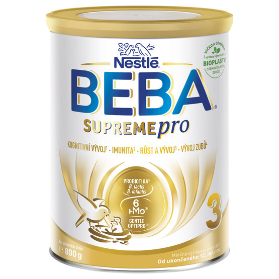 BEBA SUPREME pro 6HM-O 3 mliečna výživa pre malé deti (od ukonč. 12. mesiaca)1x800 g