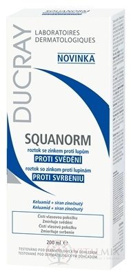 DUCRAY SQUANORM roztok so zinkom proti lupinám 1x200 ml