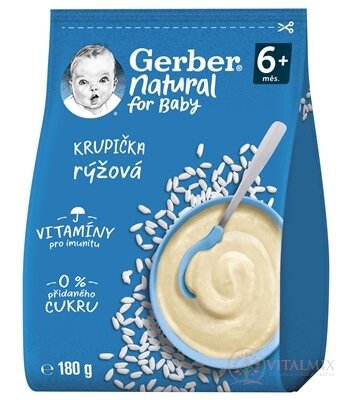 Gerber Natural Ryžová KRUPIČKA (od ukonč. 6.mesiaca) 1x180 g