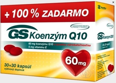 GS Koenzým Q10 60 mg cps 30+30 zadarmo (60 ks)