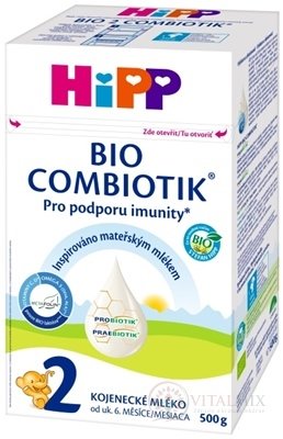 HiPP 2 BIO COMBIOTIK následná mliečna dojčenská výživa (od ukonč. 6. mesiaca) 1x500 g