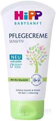 HiPP BABYSANFT Detský krém na tvár a telo sensitive, od narodenia (inov.2022) 1x75 ml