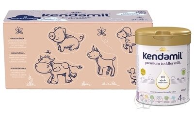 KENDAMIL Premium 4 HMO+ (box - kreatívne balenie) mliečna výživa malých detí (od ukonč. 24. mesiaca) 3x800 g (2,4 kg)