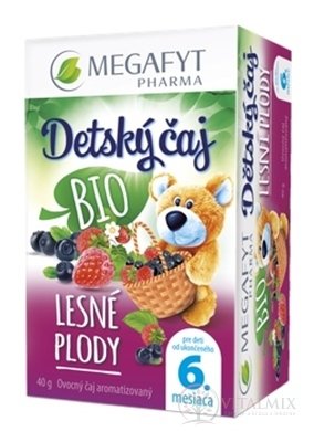 MEGAFYT Detský čaj BIO LESNÉ PLODY ovocný čaj  (od ukonč. 6. mesiaca) 20x2 g (40 g)