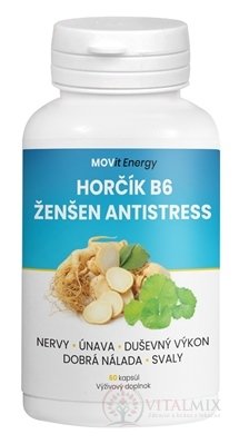 MOVit Horčík B6 Ženšen Antistress cps 1x60 ks