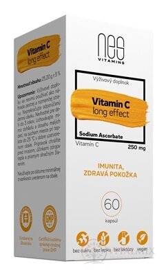 nesVITAMINS Vitamin C 250 mg long effect cps 1x60 ks