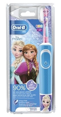 Oral-B KIDS FROZEN II elektrická detská zubná kefka (od 3 rokov) + 4 nálepky, 1x1 set