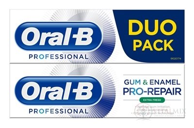 Oral-B PROF. GUM & ENAMEL PRO-REPAIR DUO zubná pasta, Extra Fresh 2x75 ml