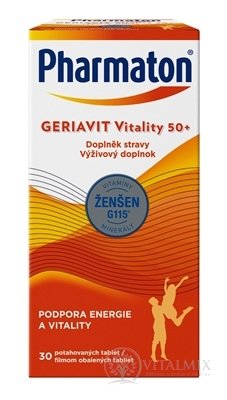 Pharmaton GERIAVIT Vitality 50+ tbl 1x30 ks