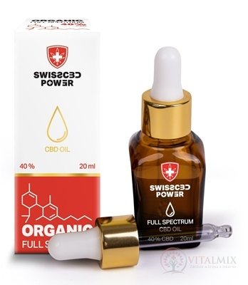 SwissCBDpower Full Spectrum CBD OIL 40% kvapky, olej 1x20 ml