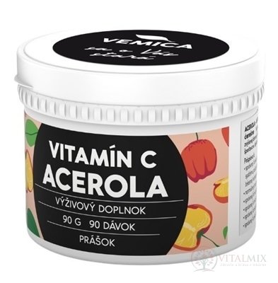 VEMICA ACEROLA Vitamín C prášok 1x90 g