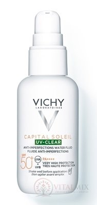 VICHY CAPITAL SOLEIL UV-CLEAR SPF50+ fluid proti nedokonalostiam pleti s ochranným faktorom 1x40 ml