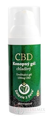 Zdravie z pece CBD Konopný gél chladivý emulzný, mentolový 1x50 ml