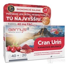 Barny's CRAN-URIN KANADSKÉ BRUSNICE cps 40+20 zadarmo (60 ks)