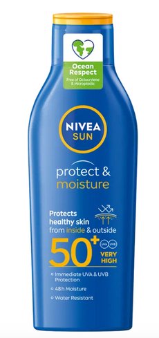 NIVEA SUN HYDRATAČNÉ MLIEKO NA OPAĽOVANIE OF 50+