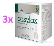 easylax Mikroklystír pre deti glycerín, rumanček a slez, 3x (6x3 g)