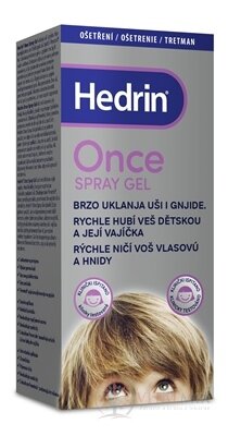 HEDRIN ONCE SPRAY GEL proti všiam a hnidám 1x100 ml