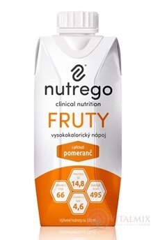 Nutrego FRUTY s príchuťou pomaranč 1x330 ml