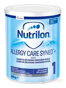 Nutrilon 1 ALLERGY CARE SYNEO + mliečna výživa v prášku (od narodenia) 1x450 g