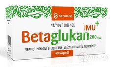 SENIMED Betaglukan 200 mg IMU + cps s vlákninou a vitamínom D, 1x60 ks