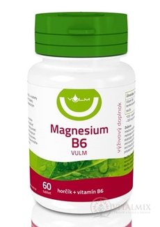 VULM Magnesium B6 tbl flm (horčík + vitamín B6) 1x60 ks