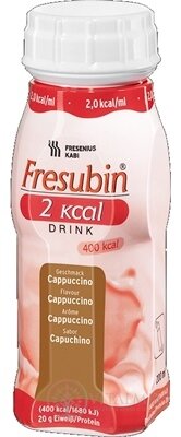 Fresubin 2 kcal DRINK príchuť kapučíno (2,0 kcal/ml), 4x200 ml (800 ml)