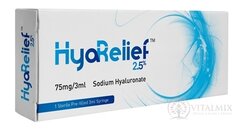 HyaRelief 2,5 % gél hyaluronátu sodného 75 mg v predplnenej striekačke 1x3 ml