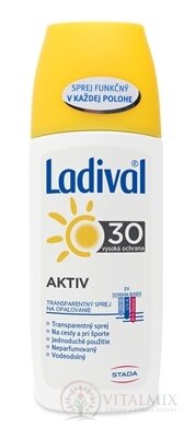 Ladival AKTIV SPF 30 Transparentný sprej na opaľovanie 1x150 ml