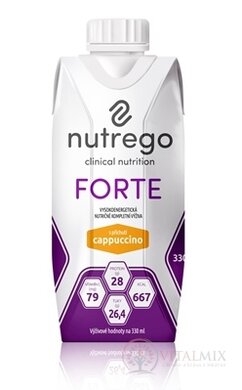 Nutrego FORTE s príchuťou cappuccino 1x330 ml