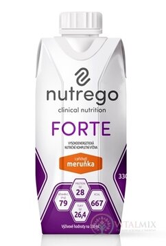 Nutrego FORTE s príchuťou marhuľa 1x330 ml