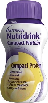 Nutridrink Compact Protein s banánovou príchuťou (inov.2022) 24x125 ml (3000 ml)