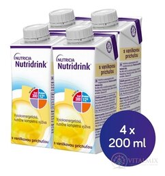Nutridrink s vanilkovou príchuťou (krabička) 4x200 ml