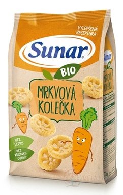 Sunar BIO Chrumky Mrkvové kolieska (od ukonč. 12. mesiaca) 1x45 g