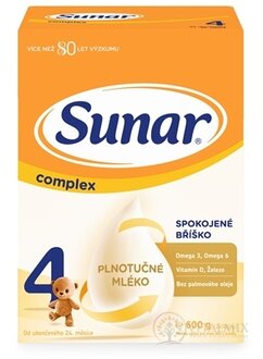 Sunar Complex 4 mliečna výživa (od ukonč. 24. mesiaca) 2x300 g (600 g)