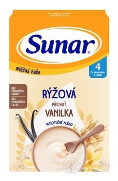 Sunar mliečna KAŠA RYŽOVÁ príchuť vanilka (od ukonč. 4. mesiaca) 1x210 g